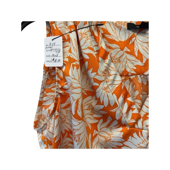 Alfani Sleeveless Blouse Women’s Plus Size 2XL V-Neck Hi Low Hem Turquoise - Picture 6 of 10